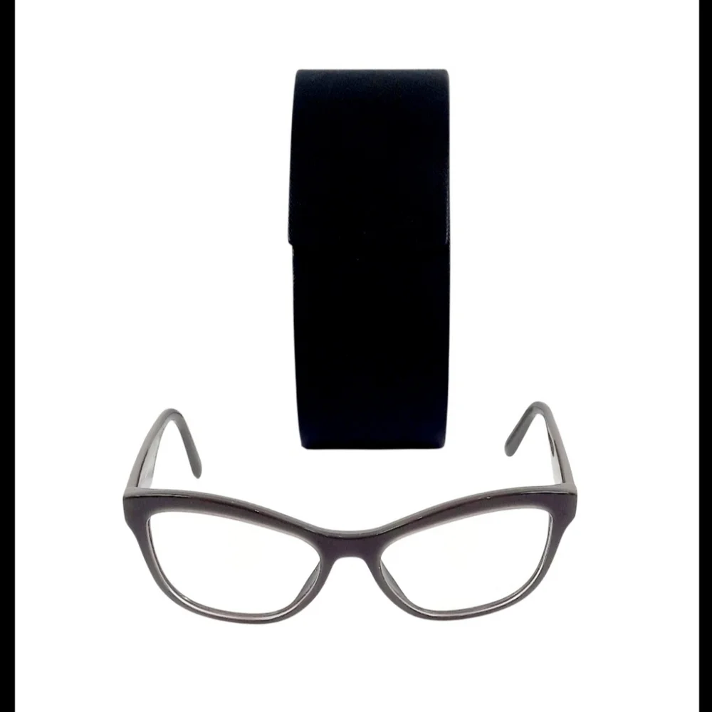 PRADA VPR29R Eyeglasses Frames Brown, 54-17-140- Made In Italy